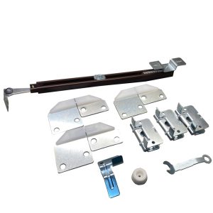 Atacado Kit de ferragens para porta dupla de 30 LBS - 2/4 portas 1601